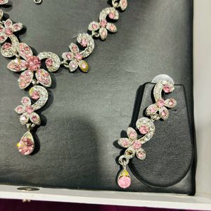 Elegant Necklace Jewellery Wid Earrings