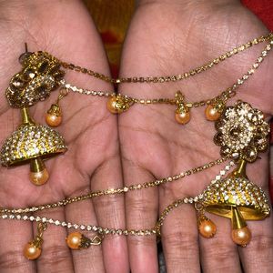 Ethnic Jhumka For Heavy Looks.