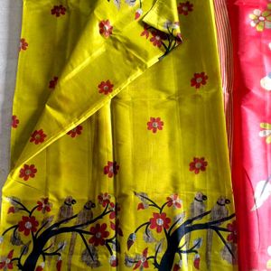 Mustard Saree