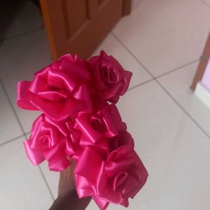 Hand Made Satin Ribbon Roses