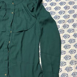 Olive Green Formal Shirt