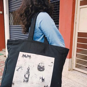 Black Tote Bag For Everyday Use