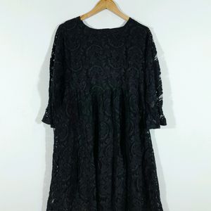 Black Knitted Lace Dress Fix Price