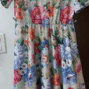 New Brand Beautiful  Floral Frock 44 Size