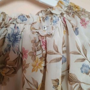 Beautiful Flower Print Dress 🦋