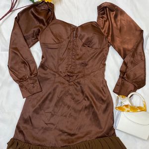 Brown Corset Dress🤎