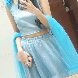 sky Blue lahenga