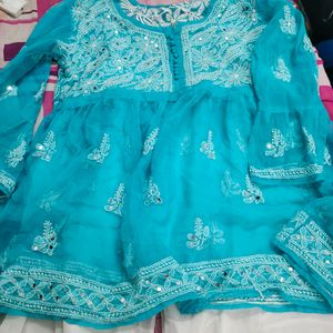 Mirror Work, Lucknawi Chikankari Set