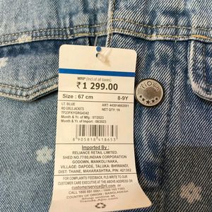 New W Tag, Rio Girls Denim Jacket, 8-9 Yrs