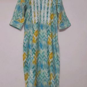 Blue Kurti For Women