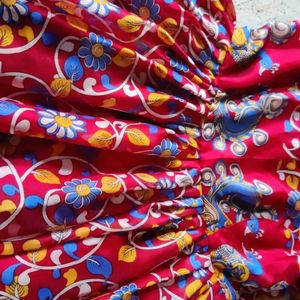 Georgette Customised Kalamkari Frock