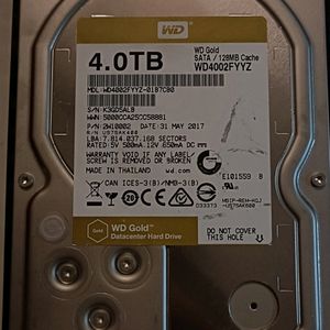 Western Digital  Hard Drive 4TB Not Working