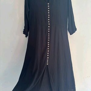 Black A-line Frock