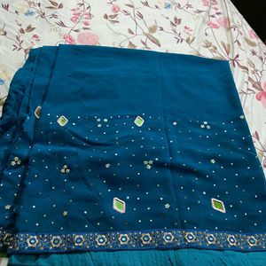 Full Work Geogergette Saree