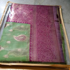 New Soft Cotton Linen Saree