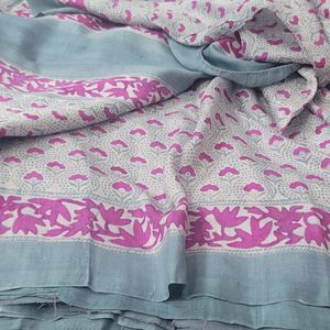 Pure Muslin Silk Saree Used