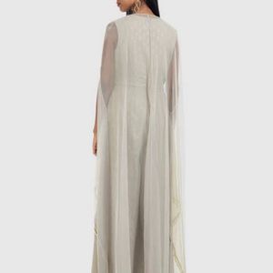 Pearl cape Dupatta attach jumpsuit