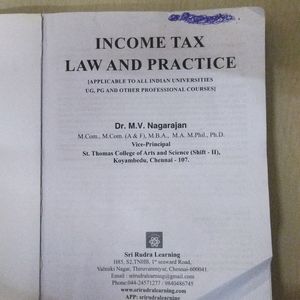 Income Tax Book