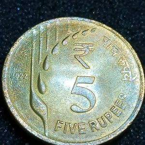 Rs 5/- New Coin 2022