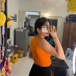 Orange Crop Top