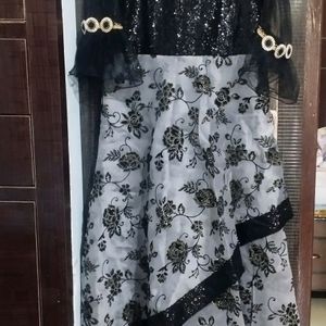 Black And Grey Gown