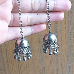 Sliver Jhumkas