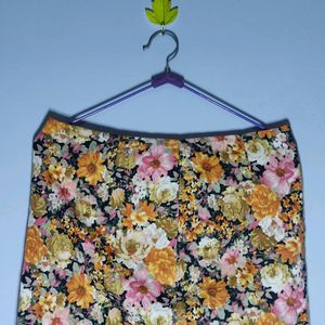 Floral Mini Skirt