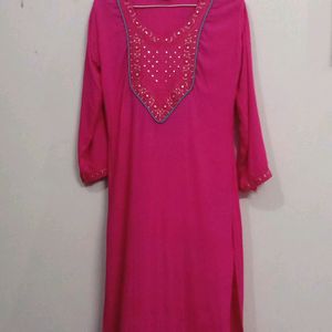 Beautiful Kurti Rose Colour 😍