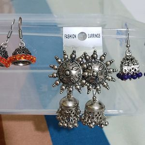 Oxidised Jhumka