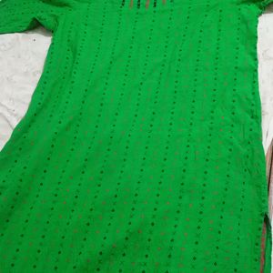 Green XO kurta