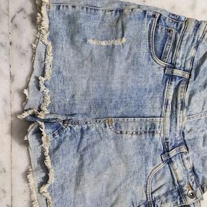 Denim Dungree Shorts