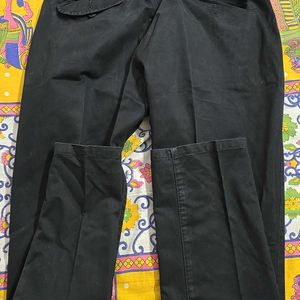 Being Human 34inch Black Cotton Trouser