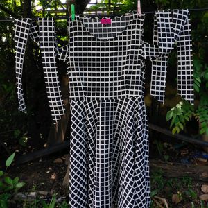 Black and White Checkered Frock