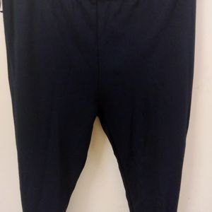 Women Soild Dark Blue Jeggings With Ankle Zip