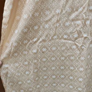 Foral Embroidery Sequined Straight Kurta