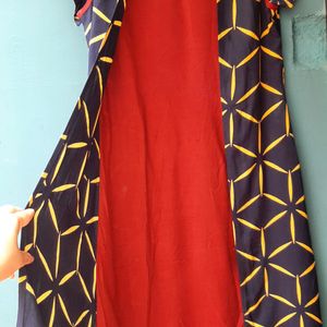 Kurti With Stitched Shrug