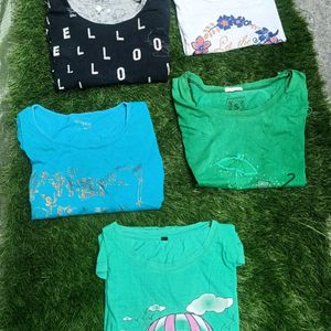 Tshirts (Combo of 5)