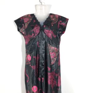 Black Printed Nigth Wear (Women’s)