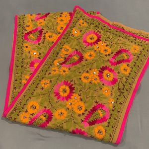 Wool work Detailed Dupatta