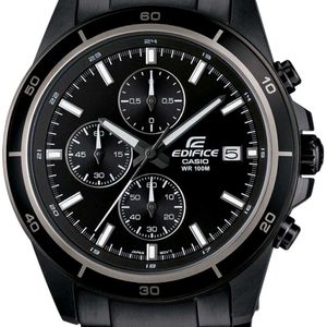 New Casio Edifice efr-526bk Black Stainless Watch