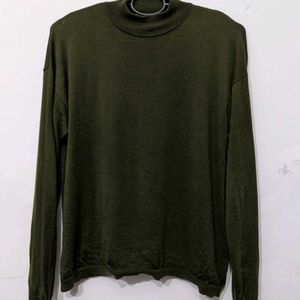 Olive Green Turtle Neck Sweater