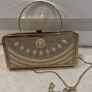 Golden Party Clutch