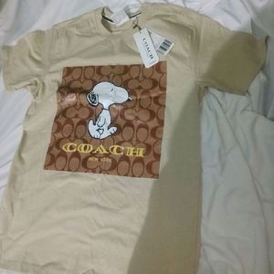 Coach X Peanuts Signature Snoopy T Shirt For Men