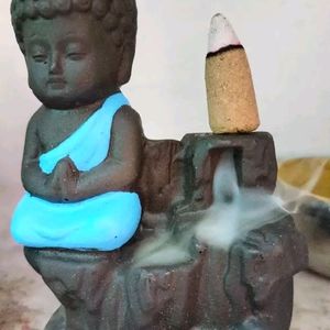 Mahadev, Shiv and buddha smoke backflow + 50 Cones