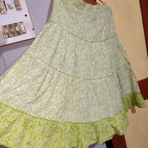 ⅓Length Pure Cutton Skirt