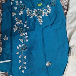 Blue Colour Suit Set With Dupatta 💙