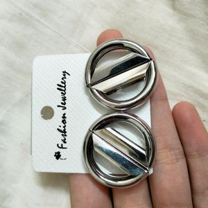 Silver Bold Earrings