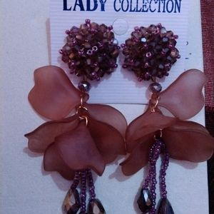 Purple Chatri Earrings