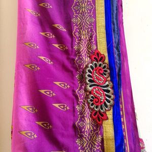 Multi Colour Saree With Blouse