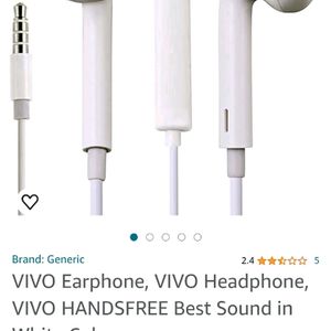 Vivo Bass  Heads Wired Earphone Wit Mic